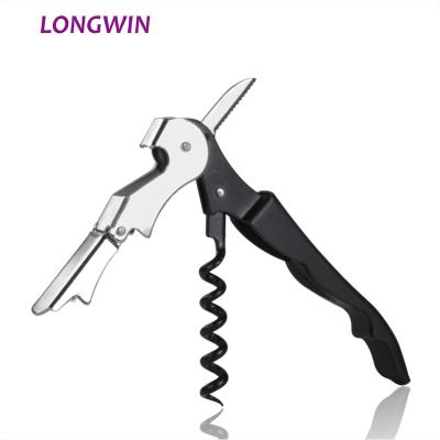 China Disposable Pulltap Stainless Sommelier Corkscrew Server Friends Twist Wine Opener Wine Bottle Opener for sale