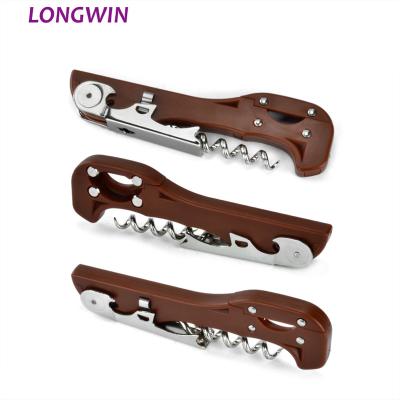 China Boomerang Disposable Waiter's Corkscrew Sommelier Twists Waiter's Friends On Flat Corkscrew Wine Opener Wine Botlle Opener for sale