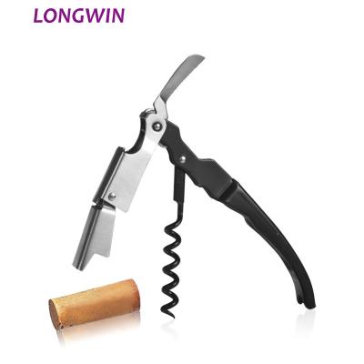 China Disposable All In One Double Hinged Hot Sales Sommelier Waiter Corkscrew Wine Bottle Opener Wine Opener for sale