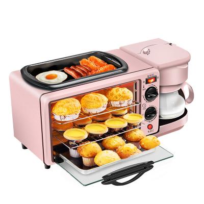 China Car 2022 Latest 3 in 1 Breakfast Machine with Toast Oven Coffee Pot Frying Pan to Make Food for sale