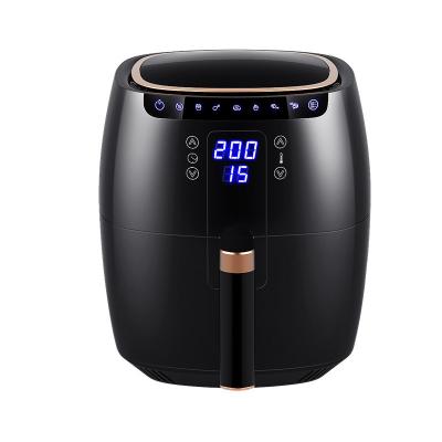 China Adjustable thermostat control; Detachable oil container; 2022 New Home Appliance Basket 6.5L Oil Pot Screen LED Display High Quality Large Size Air Fryer Electric Deep Fryers for sale