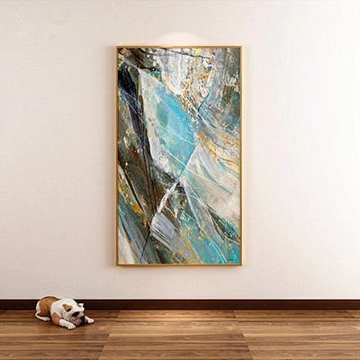 China Modern Abstract Art Oil Painting Decor Lobby Customer Size Art Wall Hanging Decor With Frame for sale