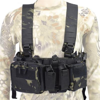 China Lightweight Military Tactical Chest Rig Harness Vest Carrier Black by MOLLE NEW for sale