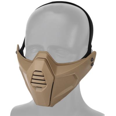 China Airsoft Paintball Halloween Cosplay Wargame Demon Eco-friendly Tactical Mask Tan for sale