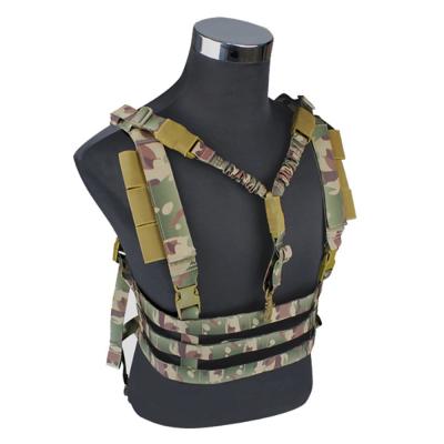 China Tactical Lightweight Hunting Belt Belly Band Rig Strap Harness Army Vest Waist Molle Chest Strap For Suspenders for sale