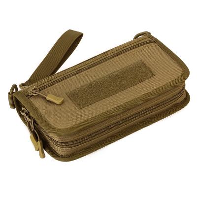 China Business Camouflage Purse Water Proof Long Phone Pocket Tactical Nylon Card Pocket Men Wallet Bag for sale