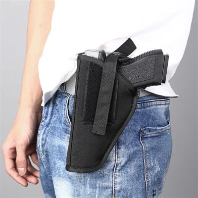 China Open Top Military Tool Bag Pistol Holster Concealed Universal Belt Metal Clip IWB OWB Pistol Firearm Tactical Hunting Holster for sale