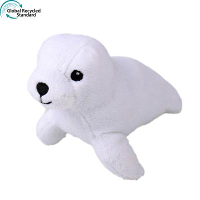 China Pretty Gift GRS Certificated Eco Friendly 100% Recycled Plush Stuffed Toy Sea Animal Sea Lion for sale