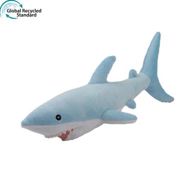 China Pretty Gift GRS Certified Eco Friendly 100% Recycled Plush Stuffed Toy Sea Animal Shark for sale