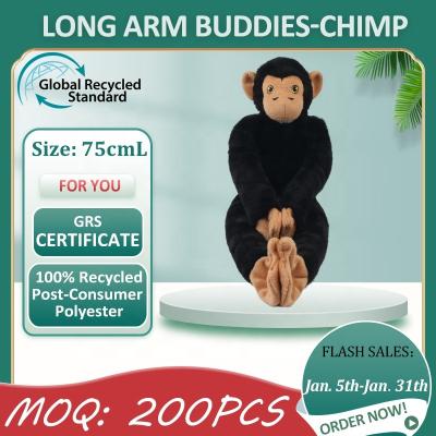 China GRS Gift Certified Long Plush Arms And Legs Chimpanzee Made Of 100% Recycled Material for sale