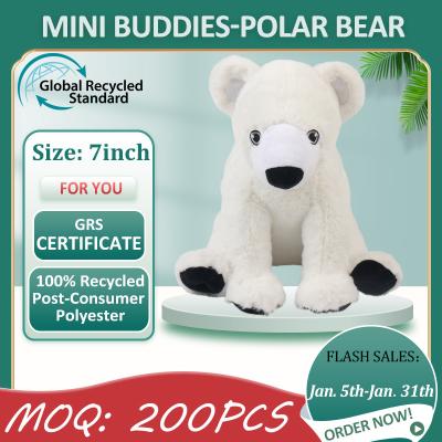 China Gift GRS Certified Plush Polar Bear Toy Made Of 100% Recycled Material for sale