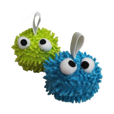 China Cute gift broom hair ball stuffed character pendant by velet Plush Stress Ball for sale