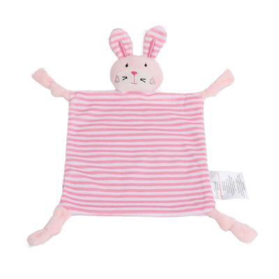 China Lovely Gift in Stock Custom Bunny Plush Quilt Stuffed Baby Toy for Baby Care for sale