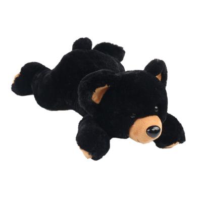 China Wholesale Gift Toy Black Stuffed Animal Lying Giant Teddy Bear for sale