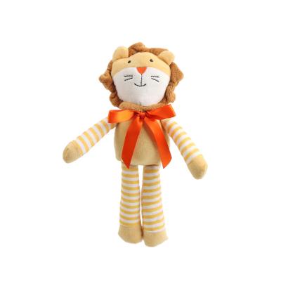 China Cute Stuffed Animals Lion Plush Toys, Soft Baby Plush Rattle for sale