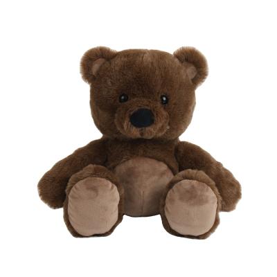 China Plush Kids Like Teddy Bear Kawaii Stuffed Dark Brown Soft Plush Toy for sale