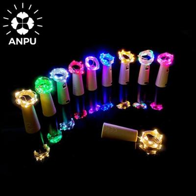 China ANPU 2m Holiday Decoration 20 LED Fairy Christmas String Lights Cork Wine Bottle Lighting Night Led String Cork Bottle Lights for sale