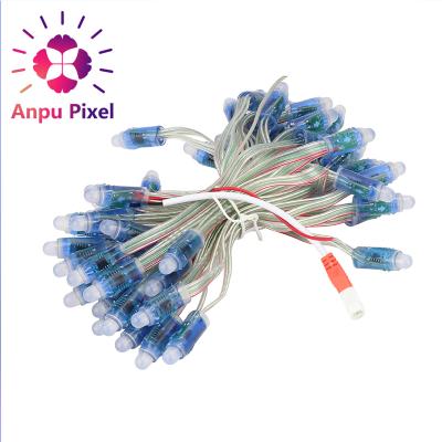 China Dot Pixel Sign Light ANPU Waterproof Led Pixel String Light ANPU Led Christmas Lights RGB WS2811 Pixel Led String Knot Accessible Led Knot Light Full Color for sale