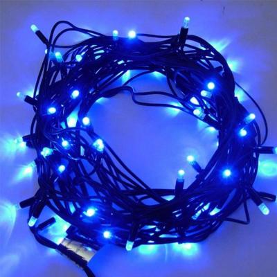 China Dropshipping 100LED 10Meters Holiday Decoration Rubber Cable Custom Waterproof LED Remote Controller String Wire Light Decorations For Home for sale