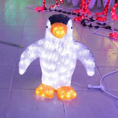 China Christmas Letters Light Design 68cm Penguin LED 3D Christmas Holiday Pattern Lights For Festival Decoration for sale