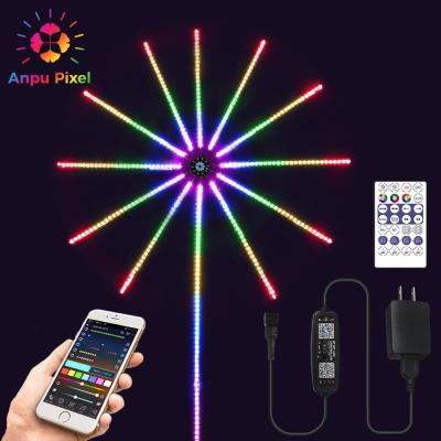 China Dream LANDSCAPE ANPU Color Firework Led Strip Lights Color Changing Music Timing Control Sound Rope Lights Kit Music Lights for sale