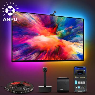 China LANDSCAPE ANPU Immersion TV LED Backlights with Camera Wi-Fi TV Backlights Works with Lights from Alexa Google Assistant App Control for sale