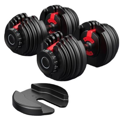 China Chahang Durable High Quality Free Adjustable Weight 24kg 40kg 50kg Dumbbell Set For Men Fitness Equipment for sale