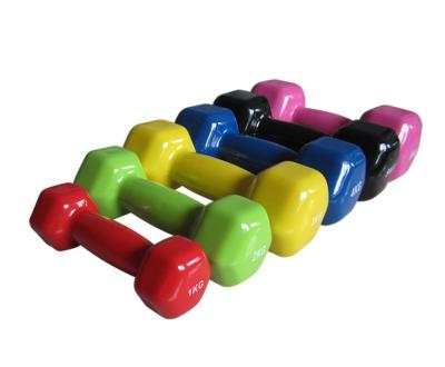 China Wholesale Anti-skid Weightlifting High Quality Indoor Immersion Exercise Plastic Hex Dumbbell for sale