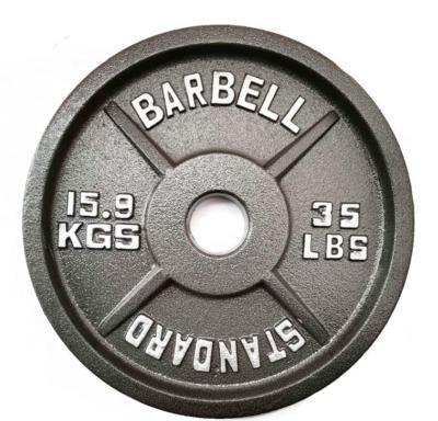 China Wholesale Weightlifting Training Fitness Gym Cast Iron Weight Plate for sale