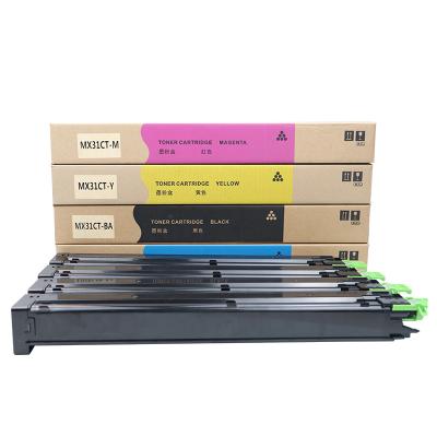 China Factory wholesale COMPATIBLE color toner cartridge MX31 MX-31 for Sharp MX-2600N MX3100N MX4100N MX4101N MX5001N toner en venta