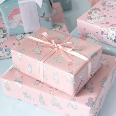 China Natural color geschenkpapier recycled materials MOQ wrapping flower good quality gift wrap paper rolls 30 inch 10 feet for sale