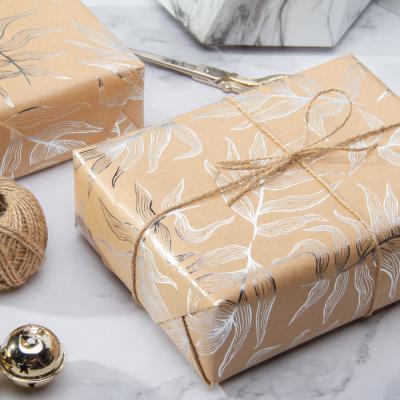 China Recycled materials OEM kertas pembungkusan hot sale gift wrap paper rolls fast delivery food wrapping paper 30inch 10ft for sale