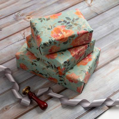 China Recycled materials OEM kertas laminator paper kraft pembungkusan handmade wrapping paper rolls 30 inch 10 feet for sale