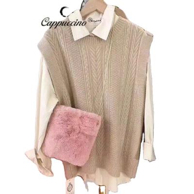 China Fashion Lady Lady 2021 New Products Fashion Cappuccino SS New Products Bag Cute Plush Cross - Body Bag For Women In Stock for sale