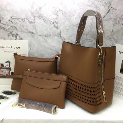 China Fashion Latest Fashion Ladies Handbags PU Leather 3-in-1 Bags For Women Bag Set In Stock for sale