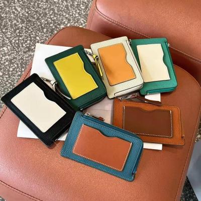 China Waterproof 2021 Fashion Ladies Mini Leather Luxury Women Wallet New Arrival Real Zipper Credit Card Holder ID Purse for sale