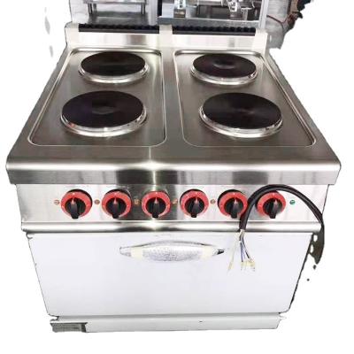 China Deli Round Electric Vertical Four Head Cooking Stove With Continuous Rotisserie for sale