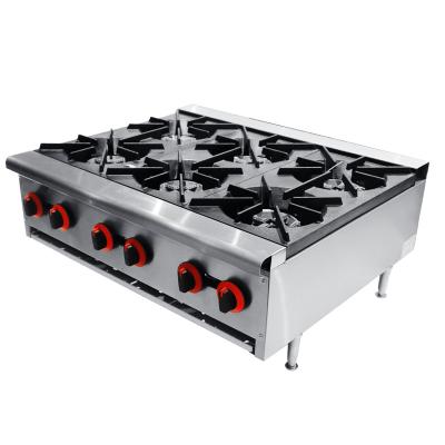 China Deli 6 Burner Countertop Gas Stove and Spare Parts with Competitive Price for Expensive for sale