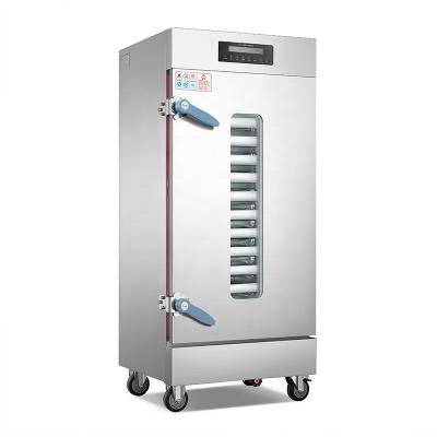 China Deli 24 Trays Large Capacity Food Roll Steaming Cabinet Electric Industrial Gas Rice Steamer for sale