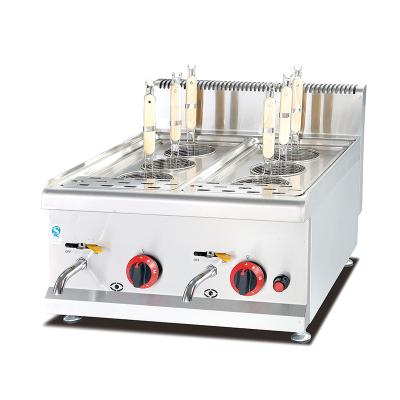 China Deli Restaurant Equipment Stainless Steel Basket Worktop Commercial Noodle Cooker Portable Electric Pasta Boiler Cooking Machine for sale