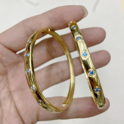 China 2021 Wholesale High Quality Trendy Fashion Women's Jewelry Zircon Bangles Tribe Turquoise Stone Bracelets for sale