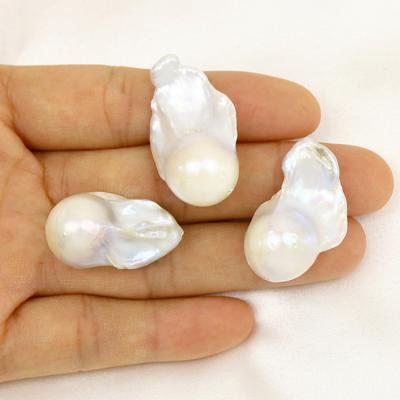 China 2021 CLASSIC Big Loose Baroque Pearls 20-35mm Natural Baroaue Pearl Jewelry Accessories Freeform For Jewelry Making for sale