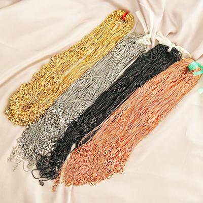 China 4 Colors 18K Plated Trendy Fashionable Women Jewelry Multiple Accessories 45cm For Women Jewelry Making for sale