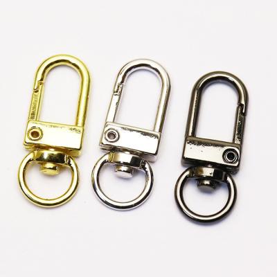 China Fashionable 18K Plated 18mm Round Carabiner Clasp For Handbag for sale