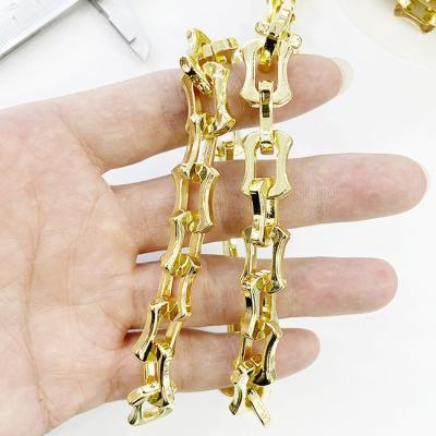 China CLASSIC Handmade Thick Pure Copper Gold Chain 18k Handmade Chain For Women Jewelry Making for sale