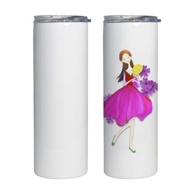 China Createsub Viable Sublimation Empty Tumbler With Straw Wholesale 20oz Stainless Steel Tumbler / Sublimation Mug for sale