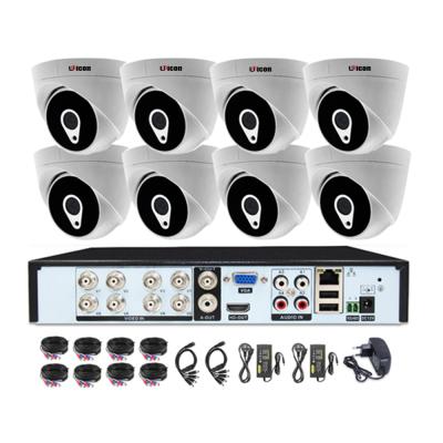 China 1080N XMeye DVR Kit 8CH 5MP AHD CCTV Camera With Indoor DVR Dome IR Night Vision UN-AKDM508 for sale