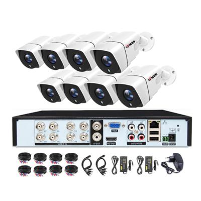 China Cheap 8CH AHD CCTV DVR Surveillance Home Security System, 8 Pcs Indoor Outdoor CCTV Camera Kit UN-AKDM508 for sale