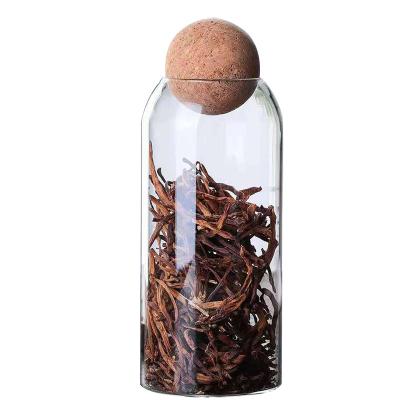 China Viable Good Prices High Borosilicate Coffee Bean Storage Tank Tea Sealed Container Grocery Store Hot Selling Transparent Glass Storage Box for sale