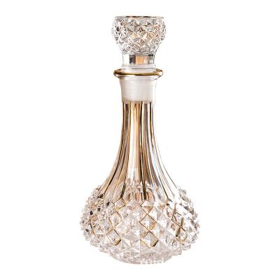 China 2022 Viable European Style Whiskey Decanter And Glass Set Diamond Design Liquor Whiskey Decanter Set for sale